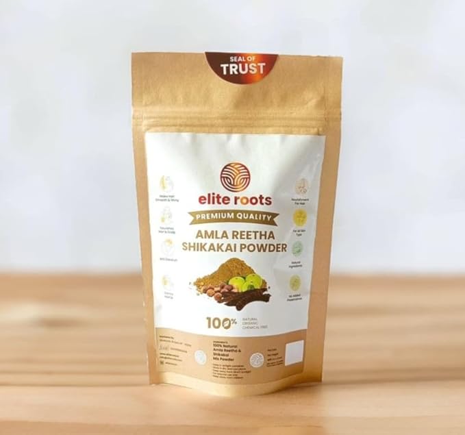 EliteRoots Amla Reetha Shikakai Powder – 100g