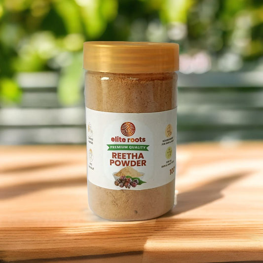 EliteRoots Organic Reetha Powder – Natural Cleanser for Healthy, Shiny Hair
