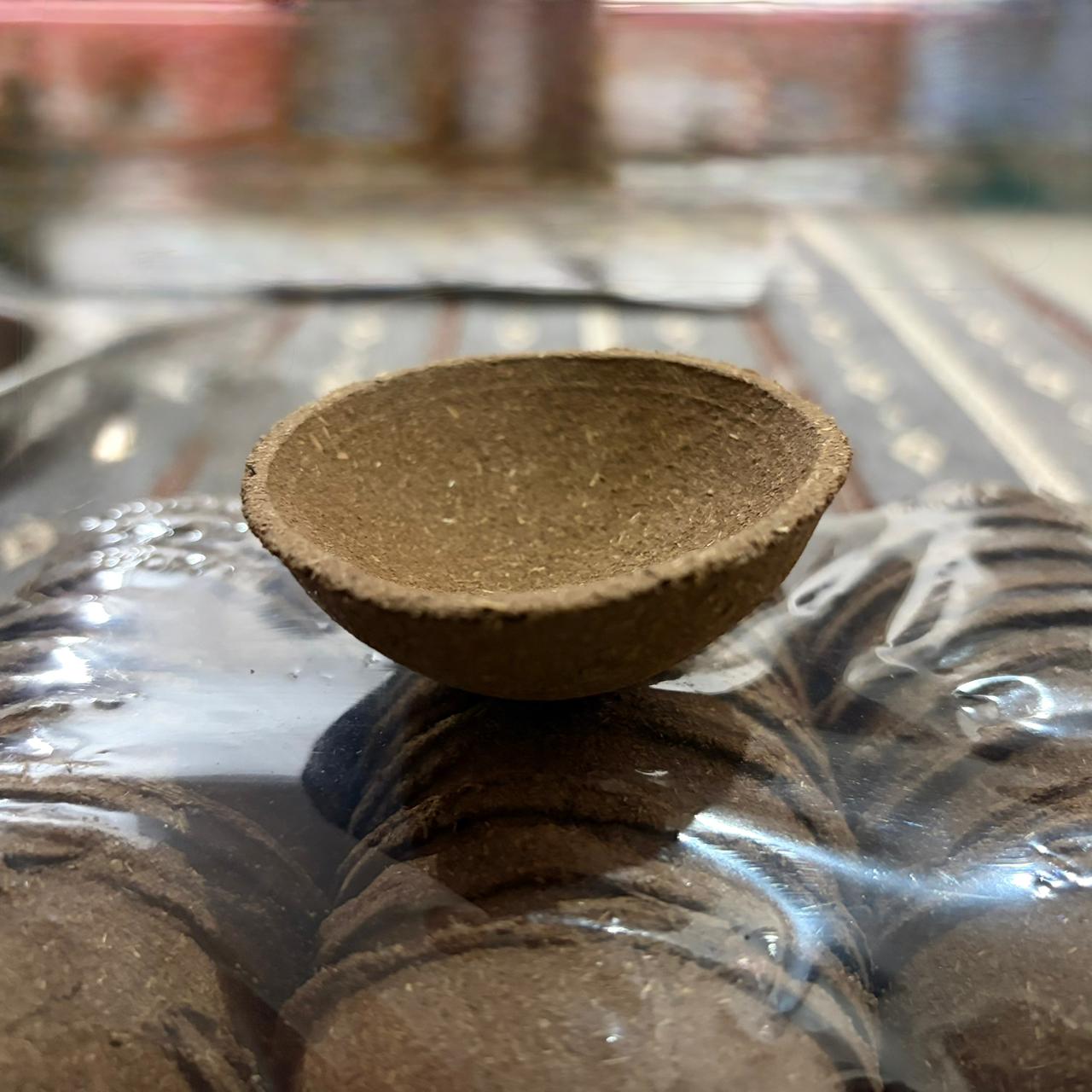 EliteRoots Nano Havan Cow Dung Cups 2 Sets | 60 Cups