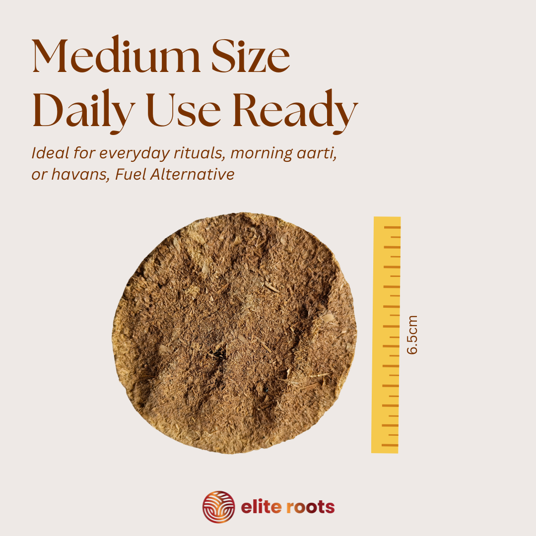 EliteRoots Havan Samagri Kit – Havan Samagri + Copper Kund + Cow Dung Kande