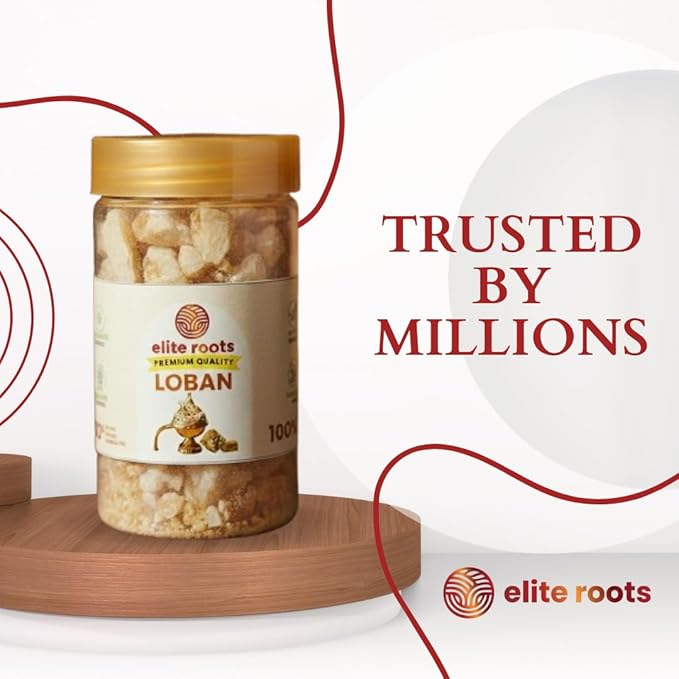 EliteRoots Premium Loban Resin 100g/250g | Long Lasting Fragrance for Dhoop & Ritual Use