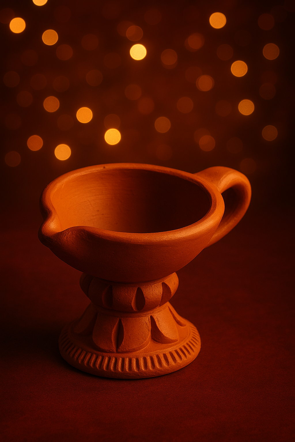 EliteRoots Handmade Natural Clay Dhuni | Terracotta Loban Dani Burner & Hawan Pot Stand | Traditional for Pooja, Dhoop, Dhuni & Home Décor