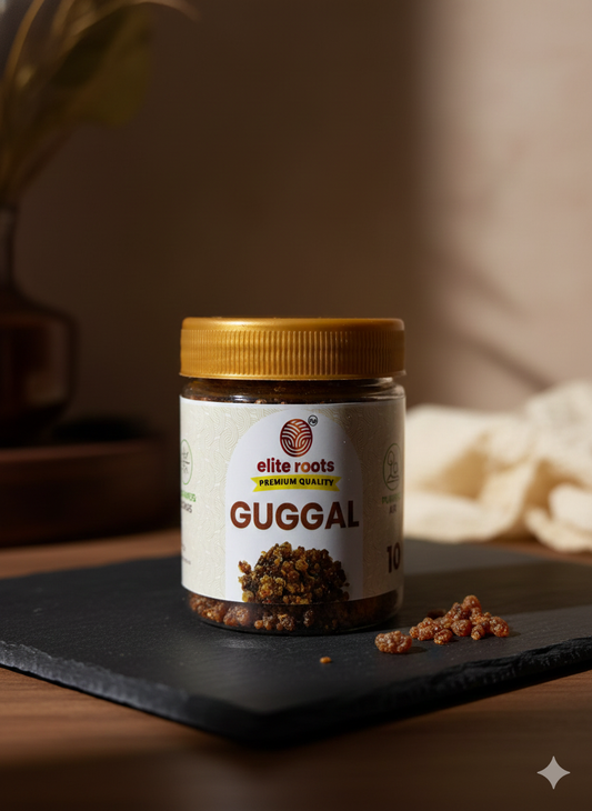 EliteRoots Premium Guggal for Pooja | 100% Pure Natural Guggal Resin for Havan, Dhoop & Sacred Rituals