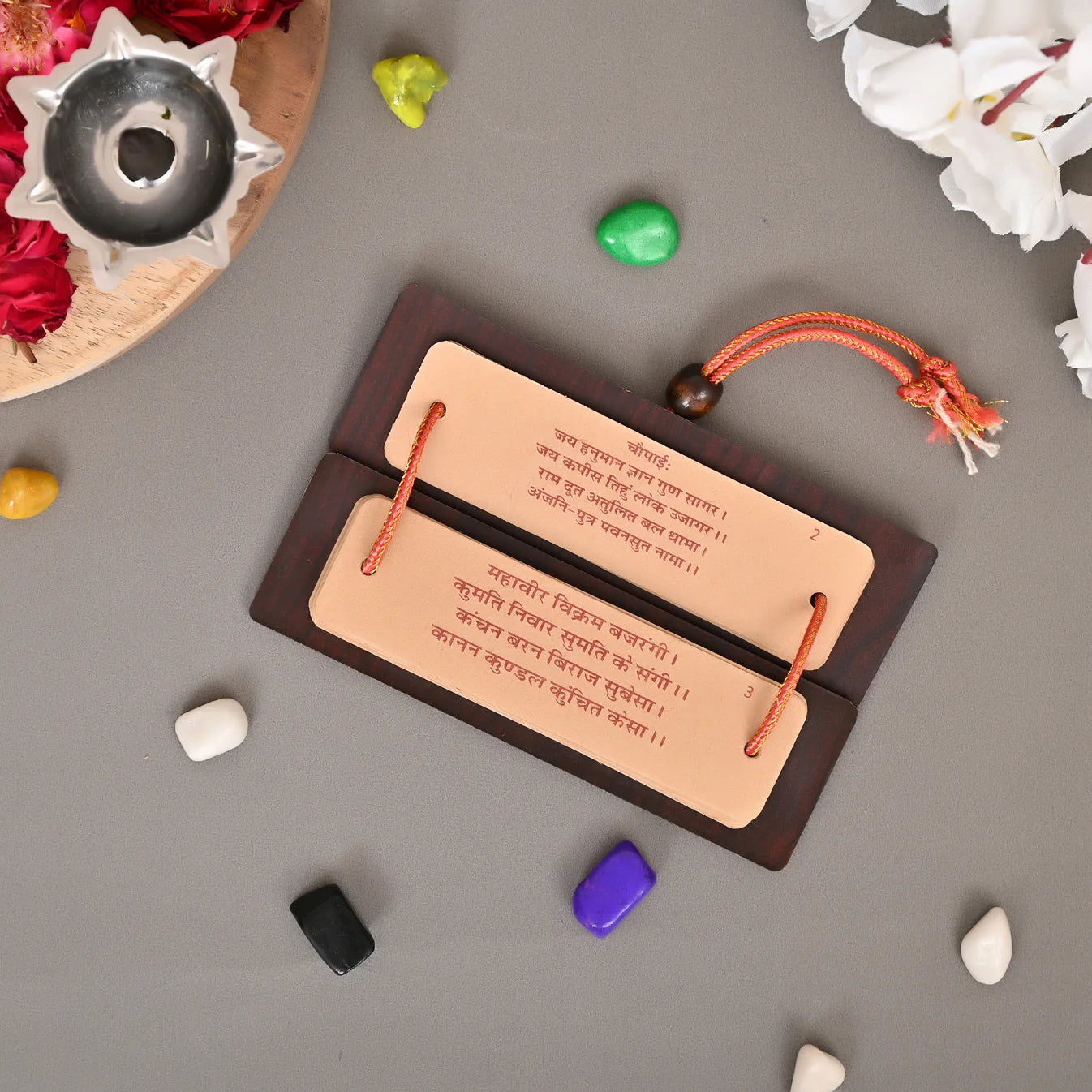 Premium Wooden Hanuman Chalisa by EliteRoots | Luxury Pooja Book for Daily Prayer & Gifting