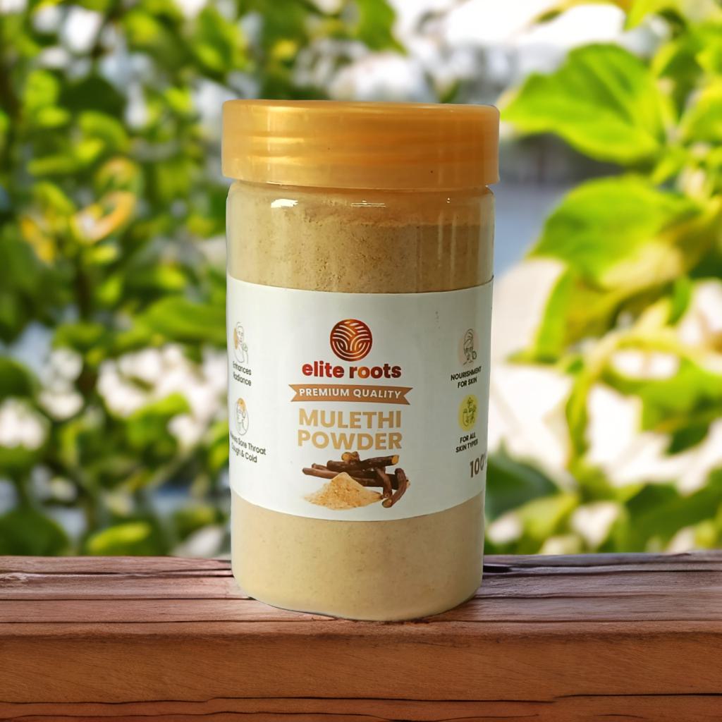 EliteRoots Premium Organic Mulethi Powder, Facepack and Wellness