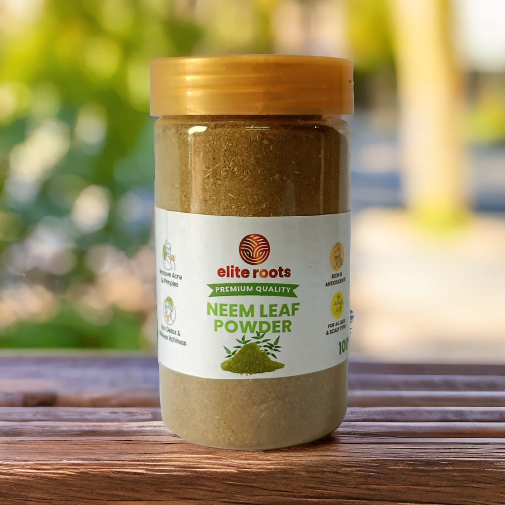 EliteRoots Premium Neem Powder 100g – 100% Organic Care for Face, Skin & Hair