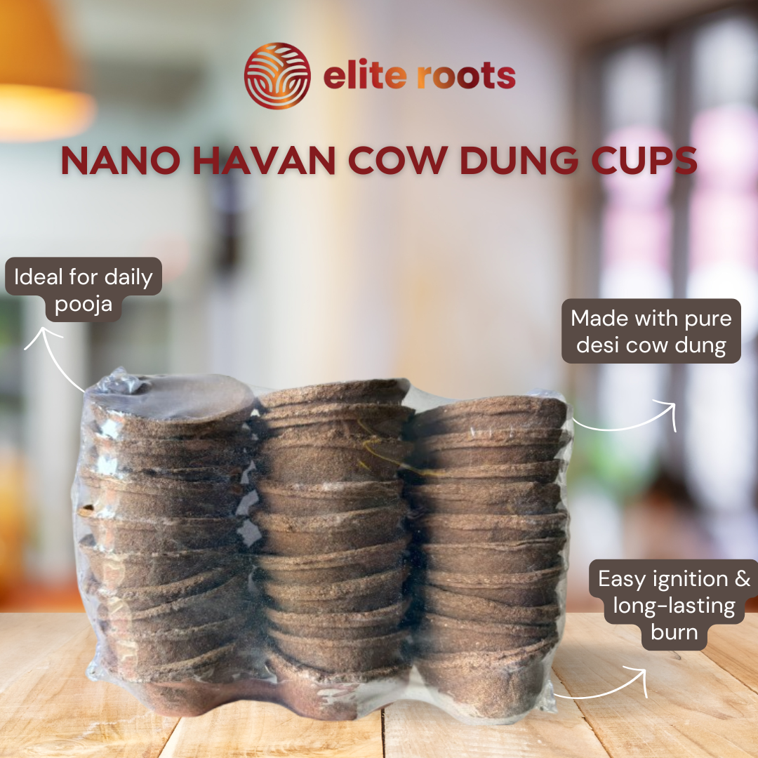 Mini Havan Kund 30 Days Complete Kit - Havan Samagri, Cow Dung Diyas & Nano Kund