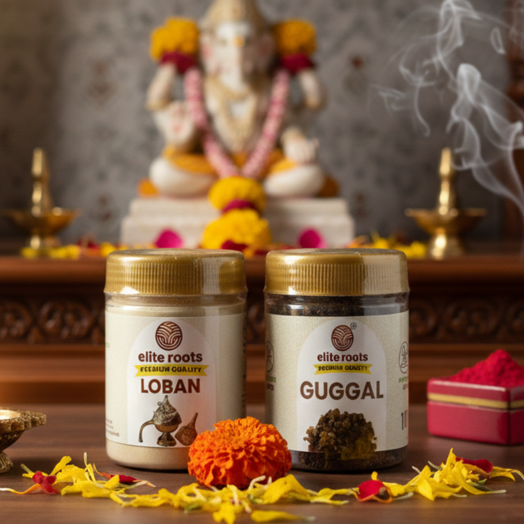 EliteRoots Premium Guggal Loban Combo (100g)