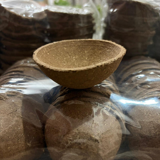 EliteRoots Nano Havan Cow Dung Cups 2 Sets | 60 Cups