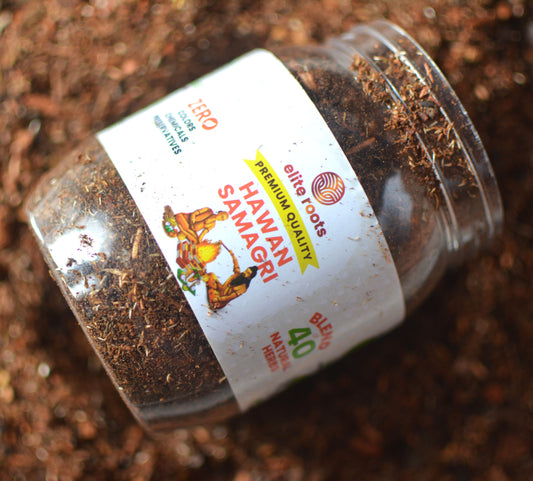 EliteRoots Premium Hawan Samagri 350g, 100% Natural with 40 Naturally Sourced Herbs