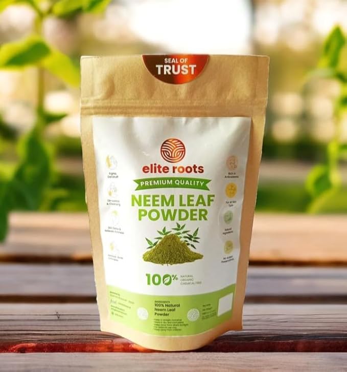 EliteRoots Premium Neem Powder 100g – 100% Organic Care for Face, Skin & Hair