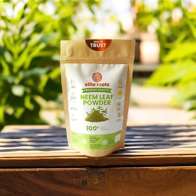 EliteRoots Premium Neem Powder 100g – 100% Organic Care for Face, Skin & Hair